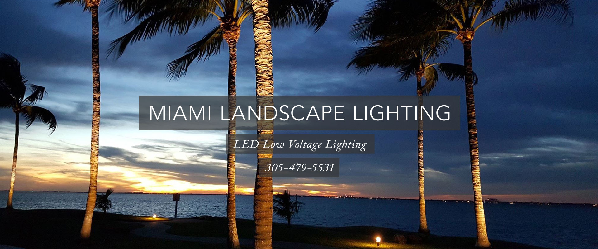 commercial landscape lighting Miami