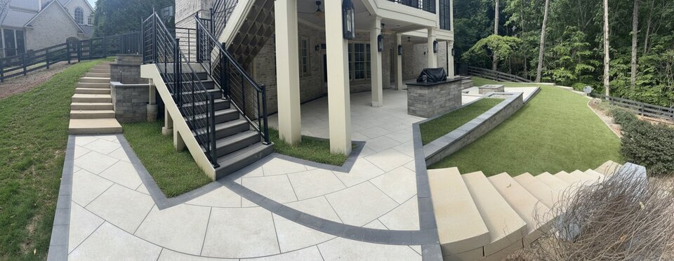 fire pit installation in Johns Creek