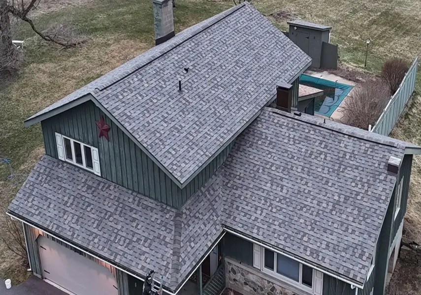 Gallery image 2 — new roof installation in Cazenovia