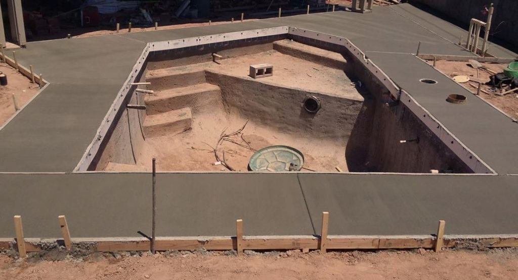 concrete patio installation near me photo