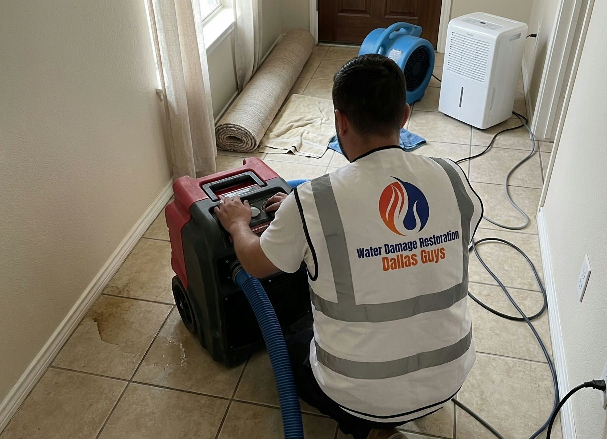 IICRC certified water damage restoration Dallas photo