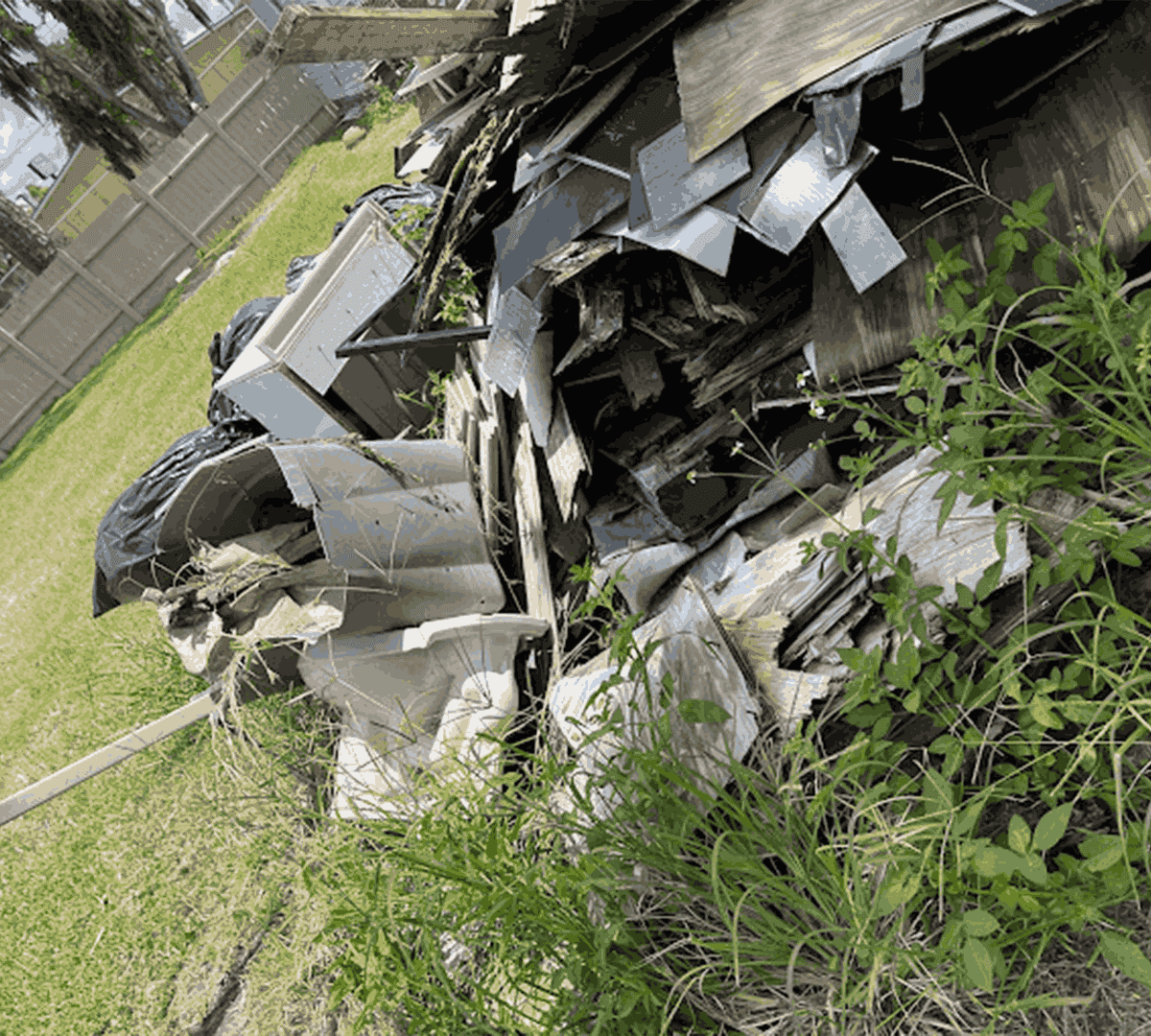 yard debris removal in Brandon FL photo
