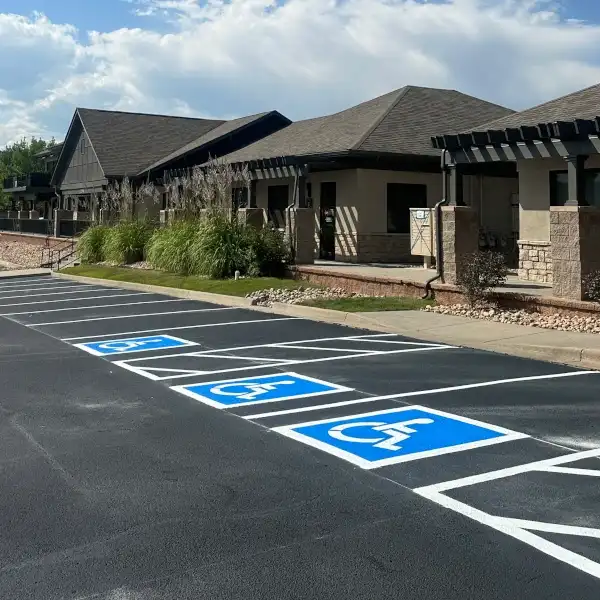 parking lot striping Denver photo