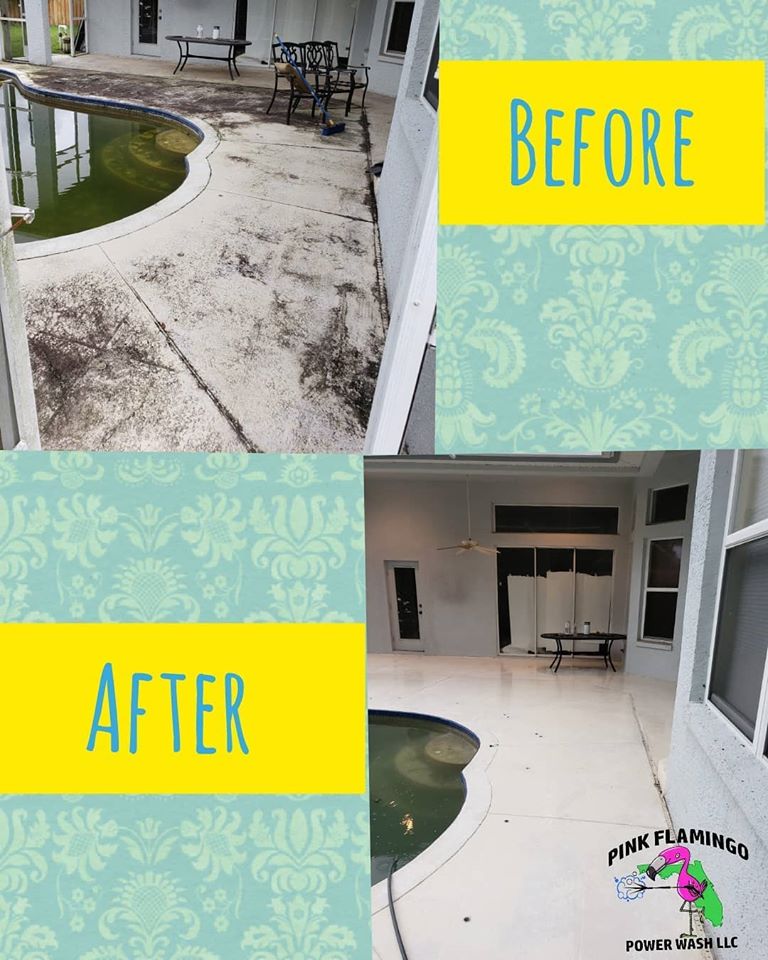 concrete pressure washing Odessa photo