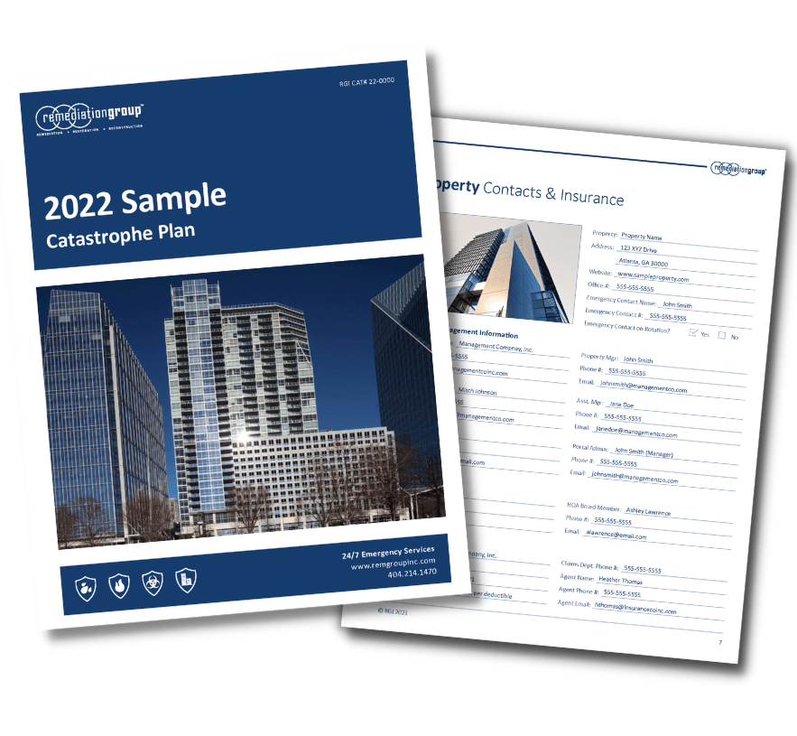 Atlanta water damage cleanup photo