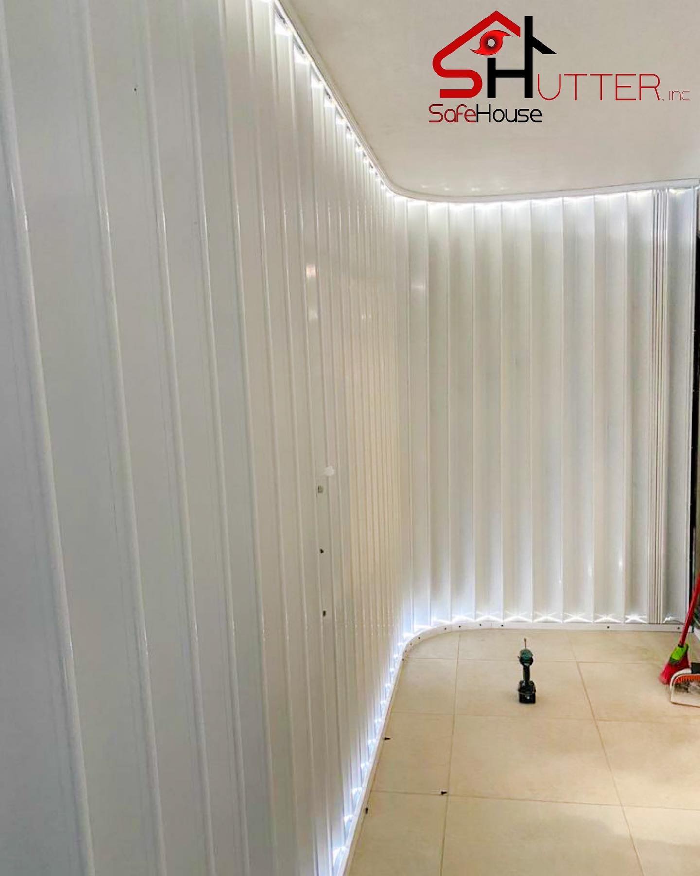 Accordion shutter installation in Fort Lauderdale home