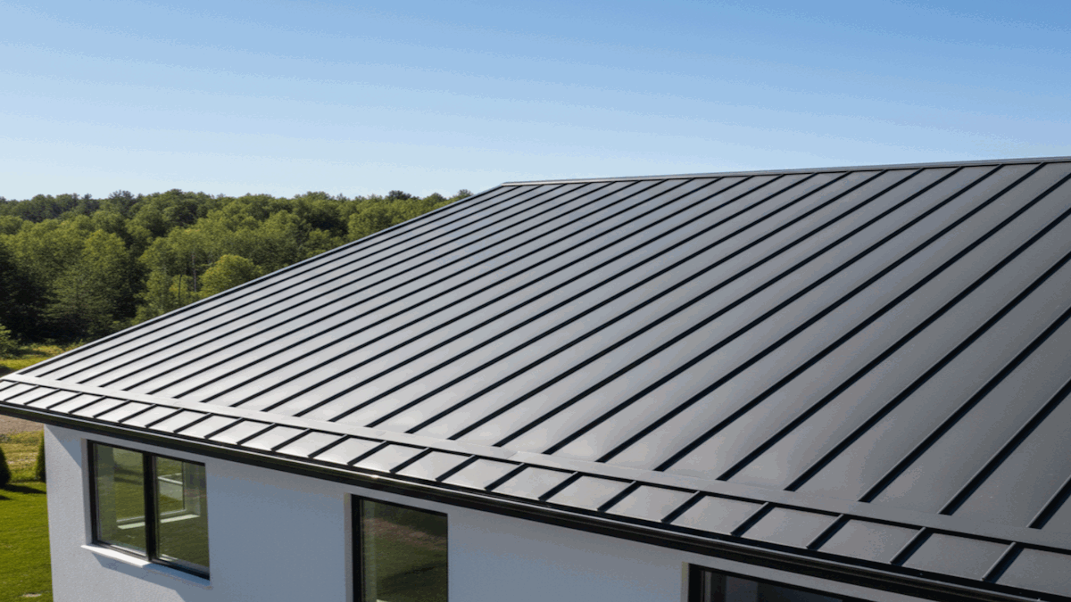 Close-up detail of quality shingle roofing workmanship