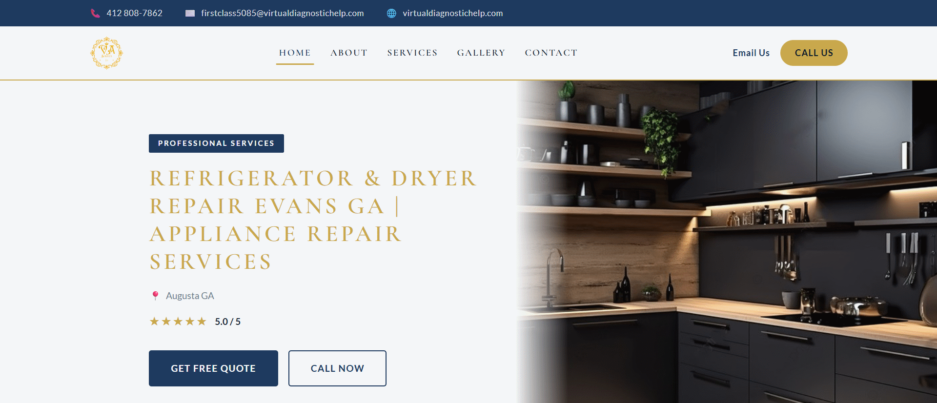 Elite – Royal Blue Executive theme preview