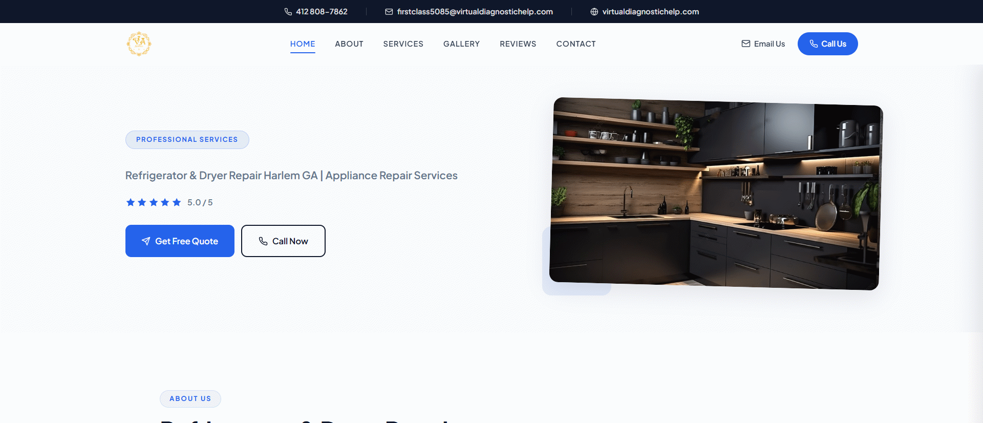 Modern – Slate & Sapphire theme preview